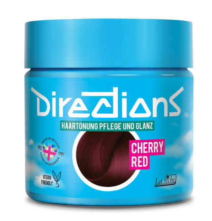 semi-permanente Haartönung CHERRY RED in dem Farbton Kirschrot von Directions