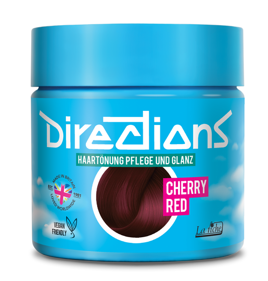 semi-permanente Haartönung CHERRY RED in dem Farbton Kirschrot von Directions