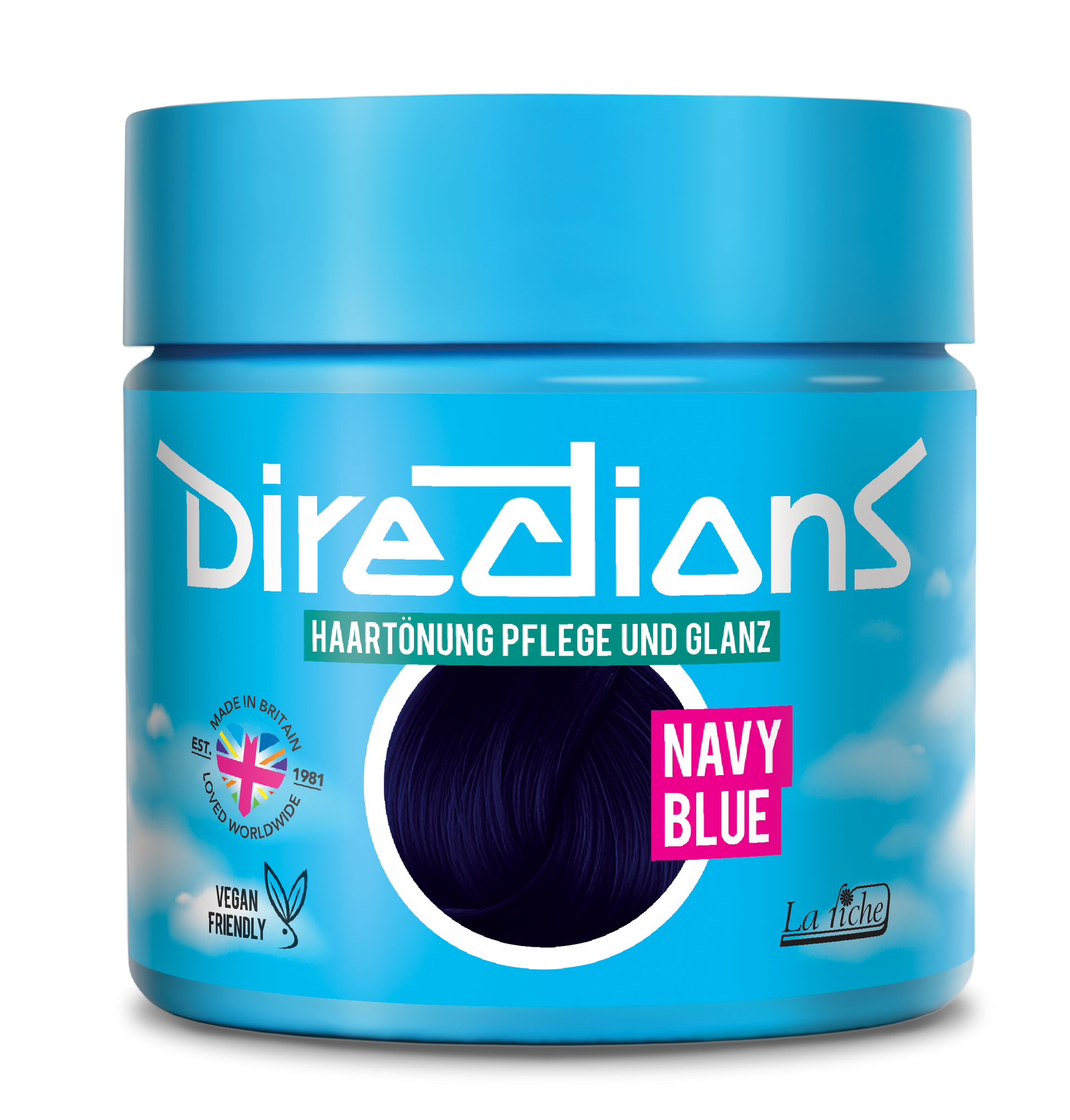 semi-permanente Haartönung NAVY BLUE in dem Farbton Marineblau von Directions