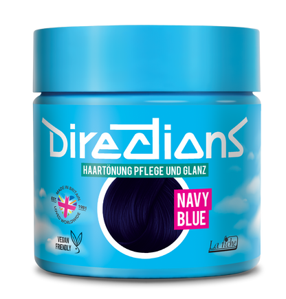 semi-permanente Haartönung NAVY BLUE in dem Farbton Marineblau von Directions