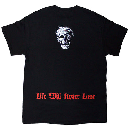 Lizensiertes Death Life Will Never Last Bandshirt mit Backprint