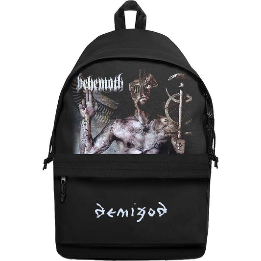 Schwarzer Rucksack Behemoth Demigod Backpack mit großem Print
