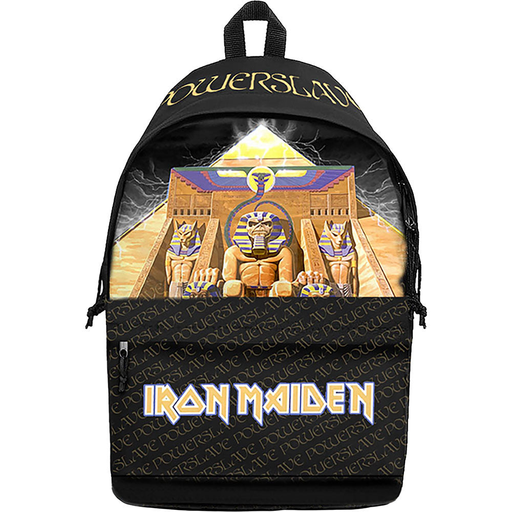 Schwarzer Rucksack Iron Maiden Powerslave Backpack