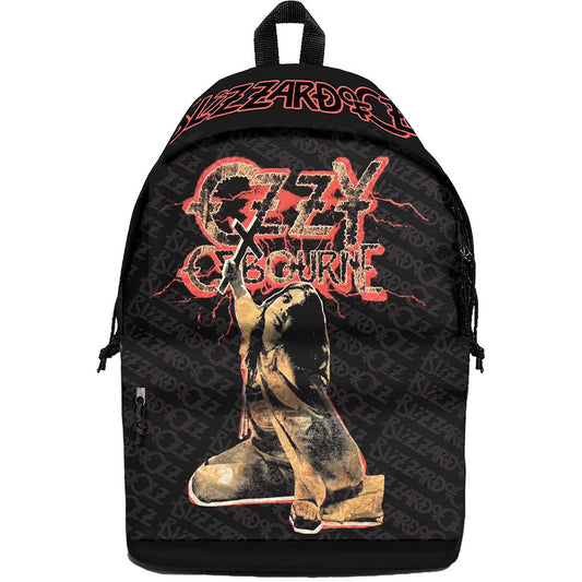 Schwarzer Rucksack Ozzy Osbourne Blizzard Of Oz Backpack mit großem Print