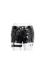 Rave Slave PVC Shorts with Garter