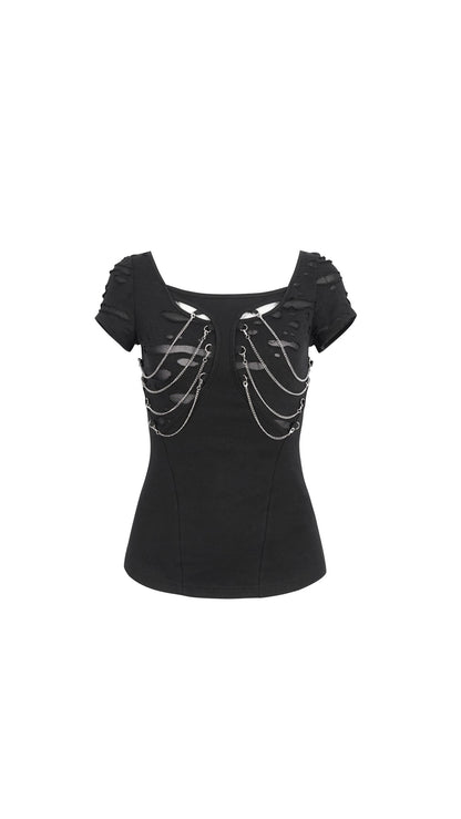 Kera Chained Top Devil Fashion