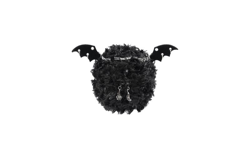Schwarze Tasche Devil's Familiar Plush Hand Bag Devil Fashion in niedlichem Dämonendesign von RNG