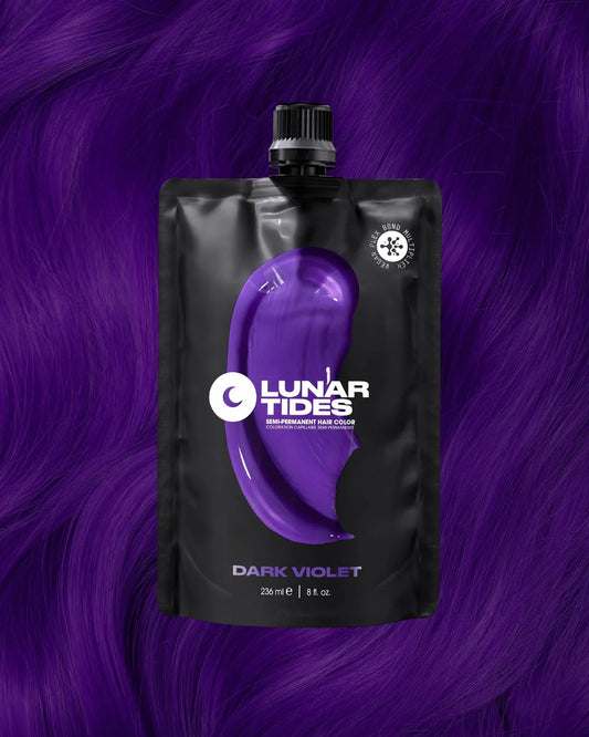 semi-permanente Haartönung Dark Violet in dem Farbton starkes Lila von Lunar Tides
