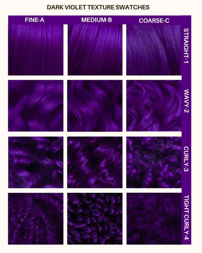 semi-permanente Haartönung Dark Violet in dem Farbton starkes Lila von Lunar Tides