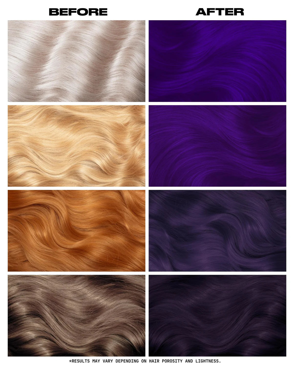 semi-permanente Haartönung Dark Violet in dem Farbton starkes Lila von Lunar Tides