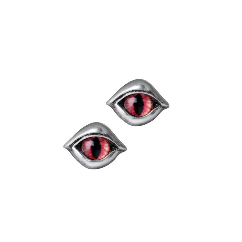 Silberne Ohrstecker Demoneye Studs mit Augendesign von Alchemy