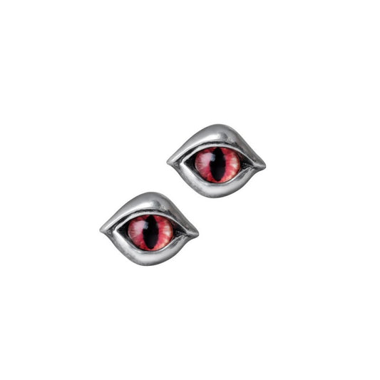 Silberne Ohrstecker Demoneye Studs mit Augendesign von Alchemy