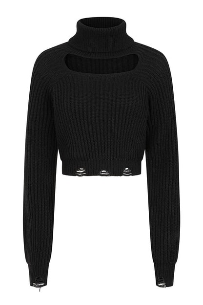 Schwarzer Pullover ELYSIA JUMPER von Banned