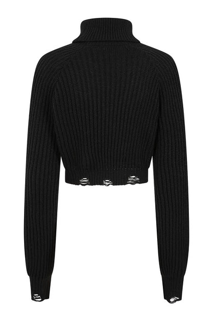 Schwarzer Pullover ELYSIA JUMPER von Banned