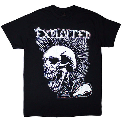 Lizensiertes The Exploited Mohican Skull Bandshirt