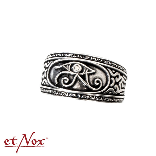Edelstahlring Auge des Horus Ring von etNox