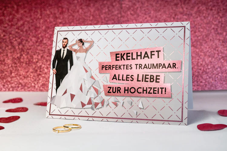 Ekelhaftes Traumpaar Fck You Card Hochzeitskarte Colours Shop Hamburg
