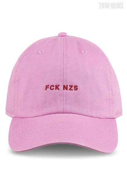 Pinke Kappe FCK NZS Cap Lilac mit kleiner, dunkelpinker Stickerei von True Rebel