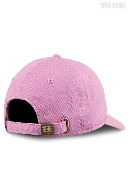 Pinke Kappe FCK NZS Cap Lilac mit kleiner, dunkelpinker Stickerei von True Rebel
