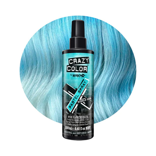 semi-permanentes Farbspray BUBBLEGUM in dem Farbton Blau von Crazy Color