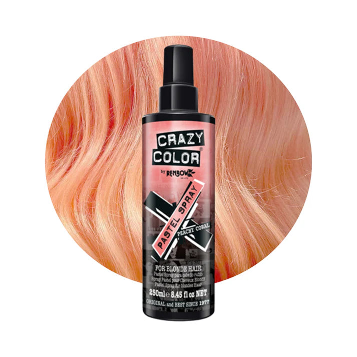 semi-permanentes Farbspray Peachy Coral in dem Farbton Rosa von Crazy Color
