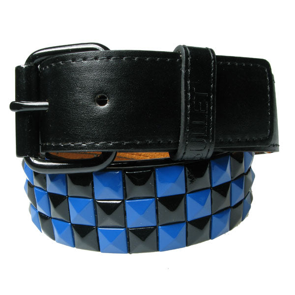 Studded belt 3-row Blue