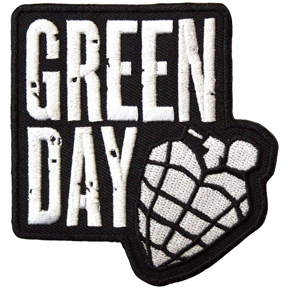 Green Day Woven Stacked Logo & Grenade Patch Nr.20