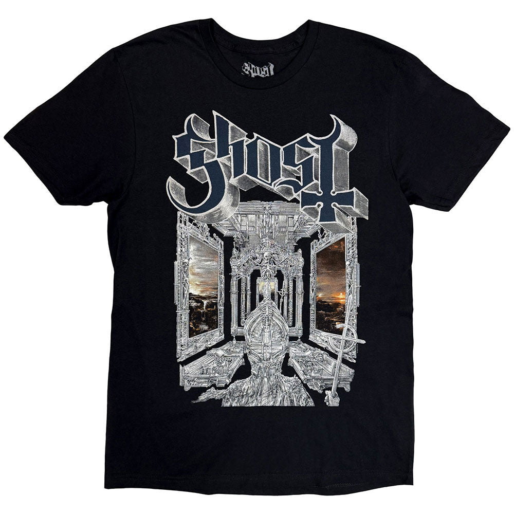 Lizensiertes Ghost Skeleta Album Cover '25 Tour Dates Bandshirt mit Backprint