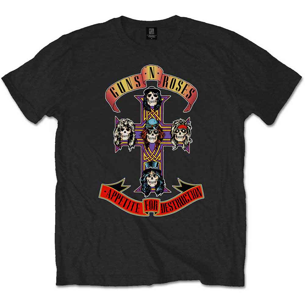 Lizensiertes Guns N' Roses Appetite For Destruction Bandshirt mit Albumcoverprint