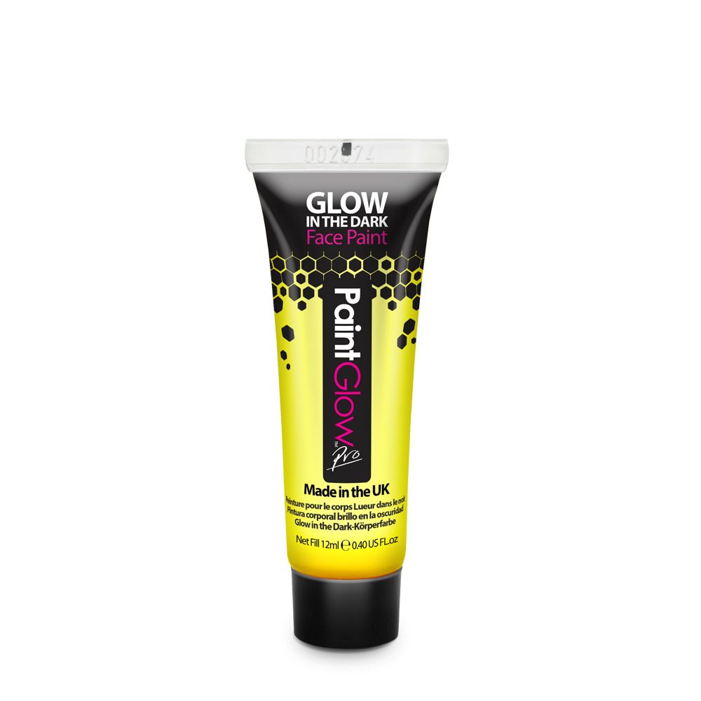 Neongelbe Body Paint-Farbe UV Yellow Face Paint für Gesicht und Körper von PaintGlow