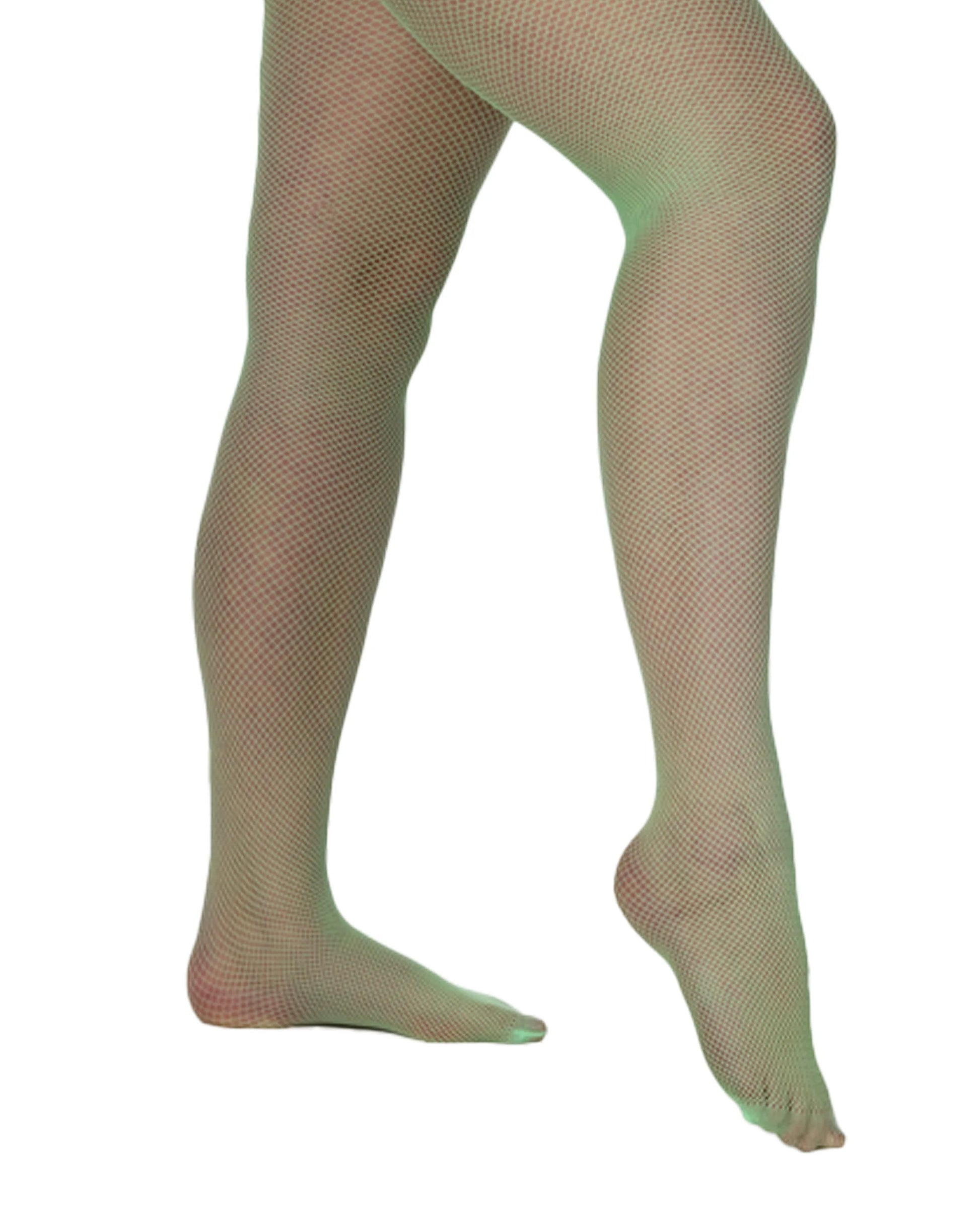 Grüne Fischnetzstrumpfhose Green Fishnet Tights von Pamela Mann