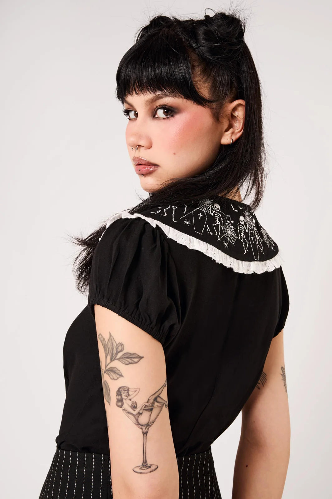 Dance Macabre Blouse Hellbunny