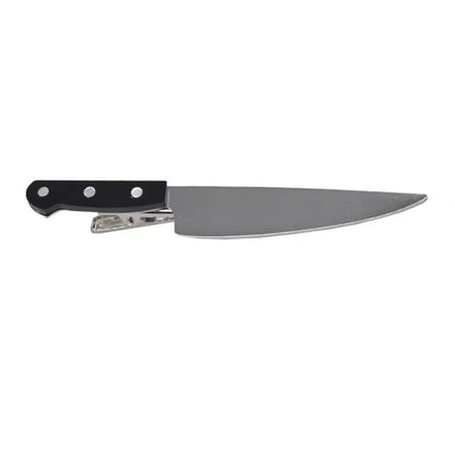 Silberfarbene Haarspange KNIFE HAIR CLIP in Form eines Messers von Moon Attic