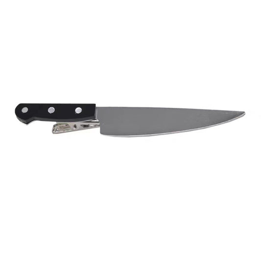 Silberfarbene Haarspange KNIFE HAIR CLIP in Form eines Messers von Moon Attic