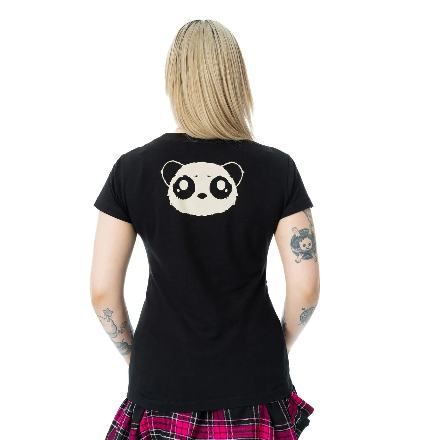 Schwarz-rotes Oberteil HEARTBLEED PANDA T-SHIRT mit Pandaprint von Killer Panda