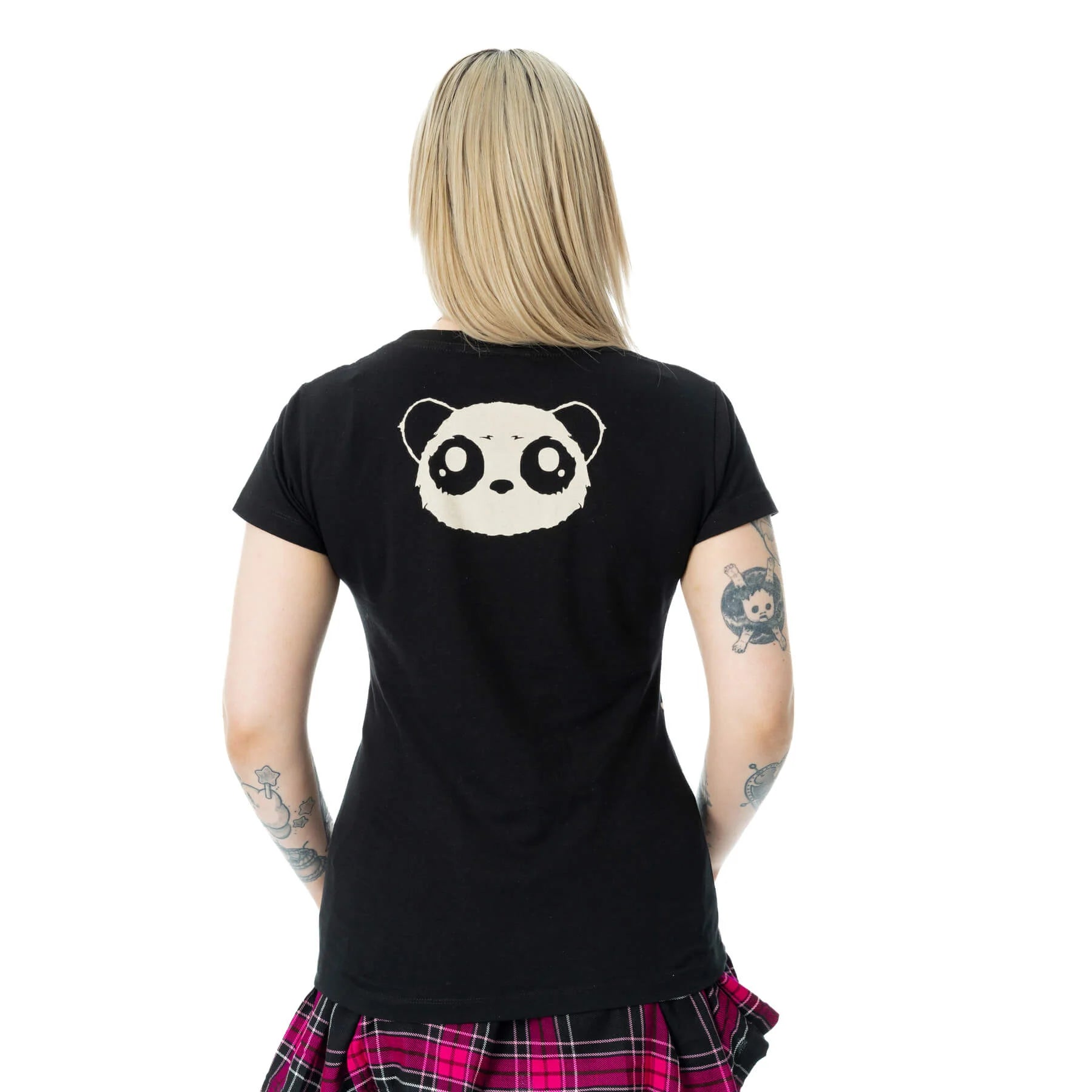 Schwarz-rotes Oberteil HEARTBLEED PANDA T-SHIRT mit Pandaprint von Killer Panda