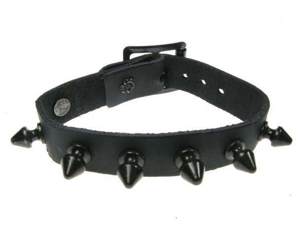 Armband 1-reihig Killernieten black mit schwarzen Killerneieten