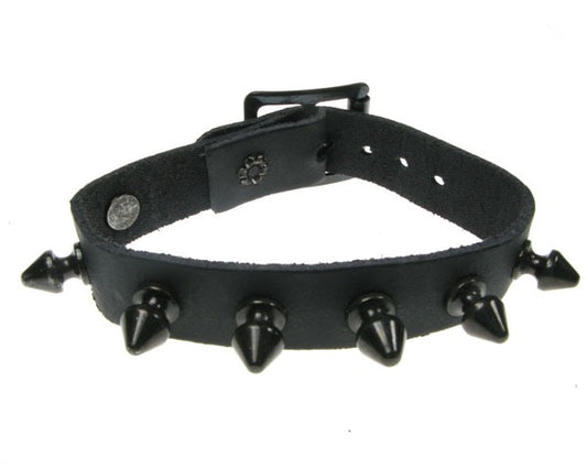 Armband 1-reihig Killernieten black mit schwarzen Killerneieten