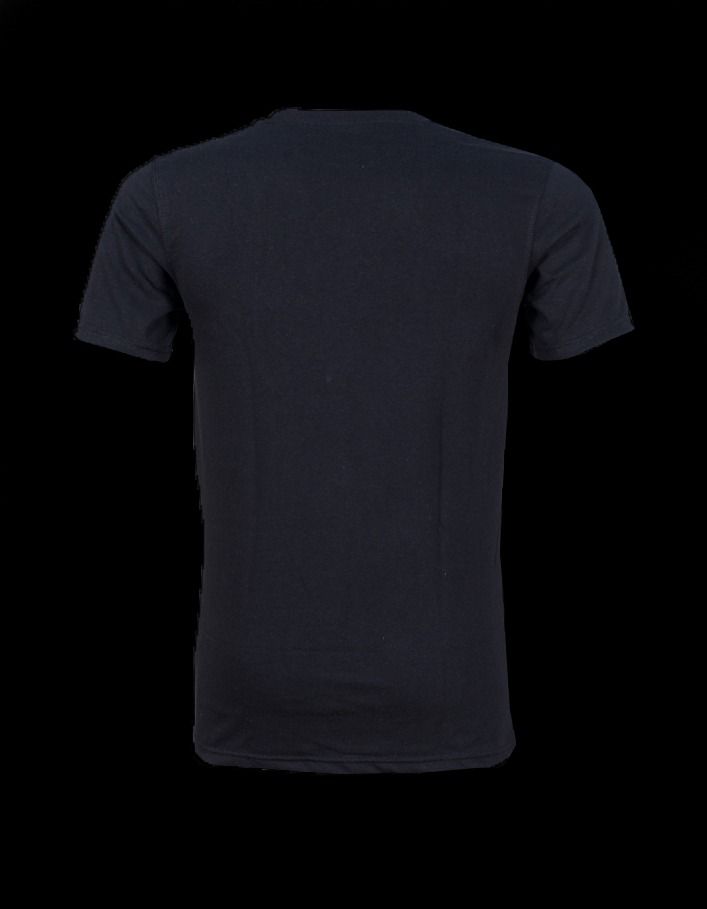 Schwarze Shirt White Skull T-SHIRT mit Totenkopfprint und weißem Irokesen mit Colours Branding