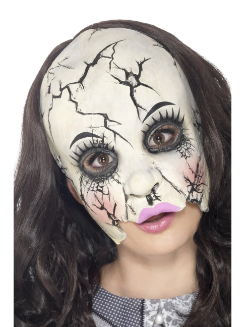 Maske Damaged Doll Smiffys Colours Shop Hamburg