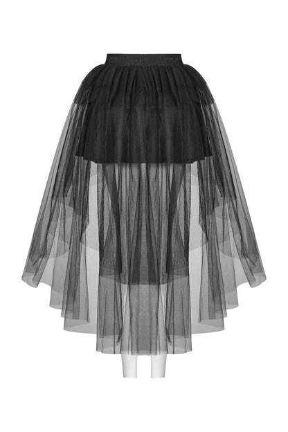 Kuzer Rock Lyriel Skirt&nbsp;mit Tüll in Vokuhila Optik von Punk Rave