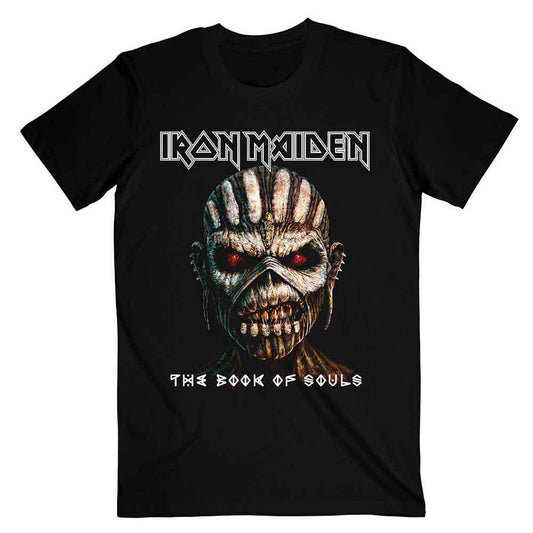 Lizensiertes Iron Maiden Book Of Souls Bandshirt mit detailliertem Zombieprint