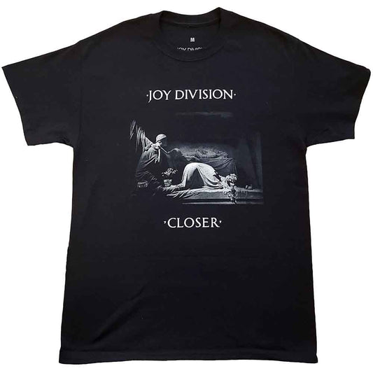 Lizensiertes Joy Division Classic Closer Bandshirt mit schwarz-weißem Albumcoverprint