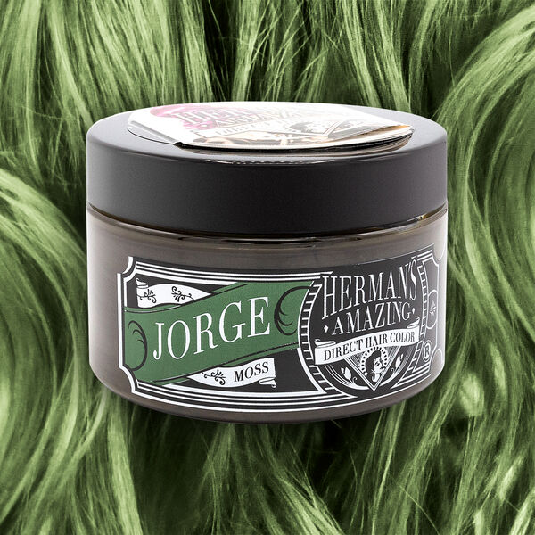 semi-permanente Haartönung JORGE MOSS in dem Farbton Moosgrün von Herman's Amazing