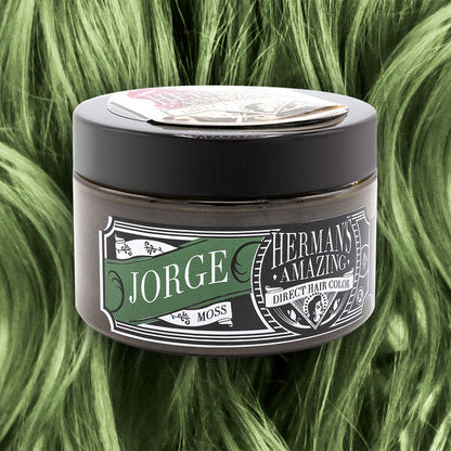 semi-permanente Haartönung JORGE MOSS in dem Farbton Moosgrün von Herman's Amazing