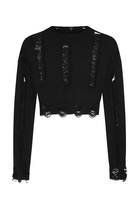 Schwarzer Pullover ROSALIE JUMPER von Banned