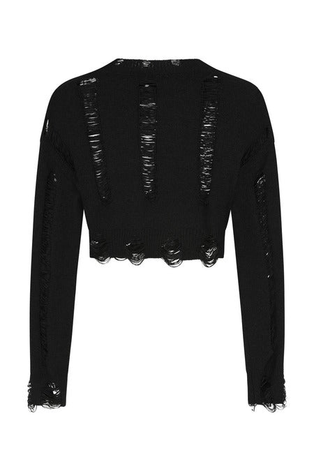 Schwarzer Pullover ROSALIE JUMPER von Banned