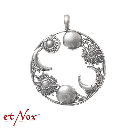 Silberner Kettenanhänger Suns And Moons 925 Silber von etNox