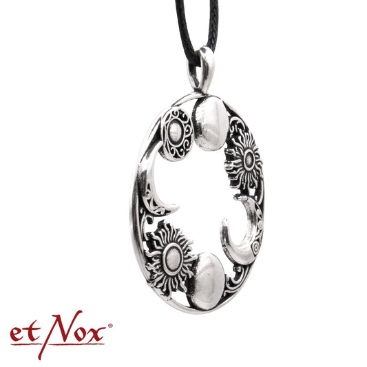 Silberner Kettenanhänger Suns And Moons 925 Silber von etNox