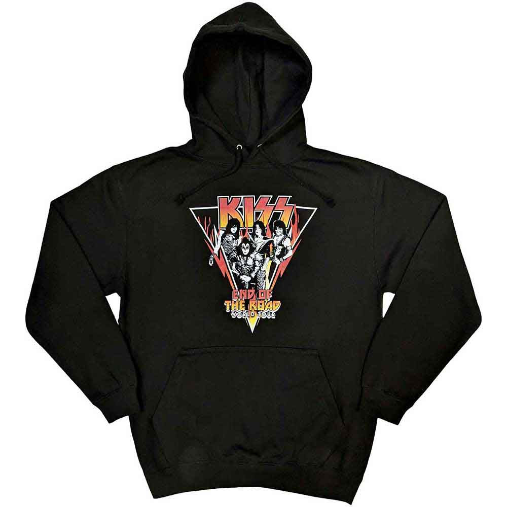 Lizensierter Pullover KISS Triangle Band-Hoodie